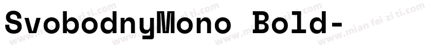 SvobodnyMono Bold字体转换